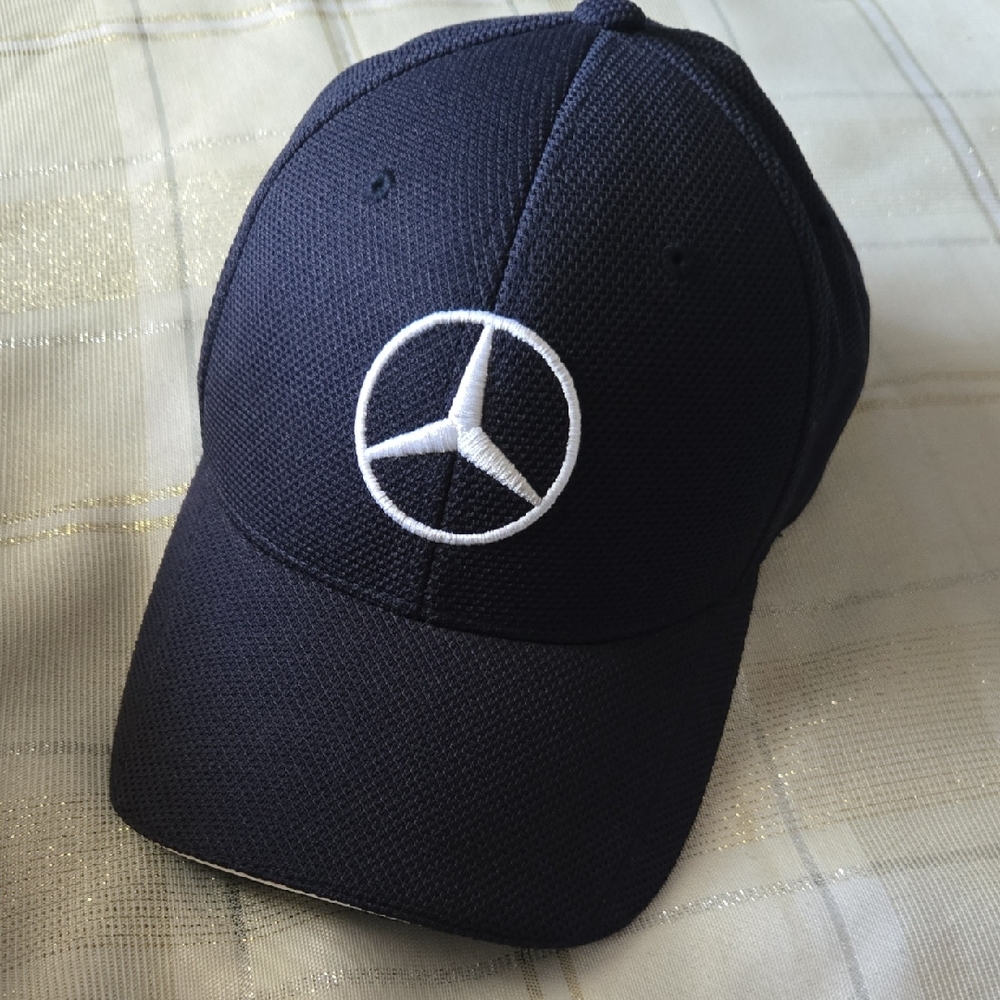 Hugo Boss, Embroidered Mercedes Benz Blue & White Cap